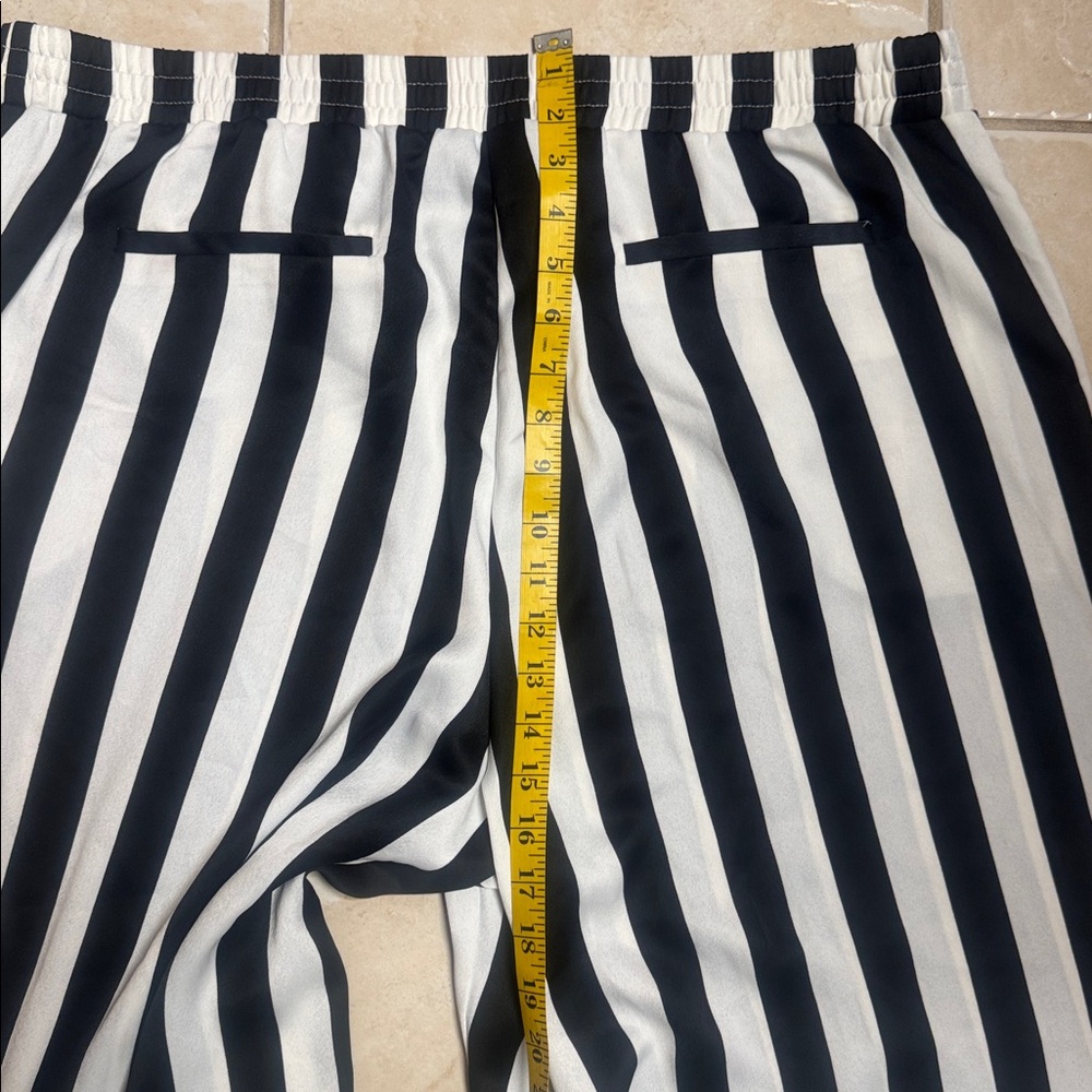 Gabrielle Union X New York & Company Wide-leg Black and White Stripes Pant - Picture 13 of 14